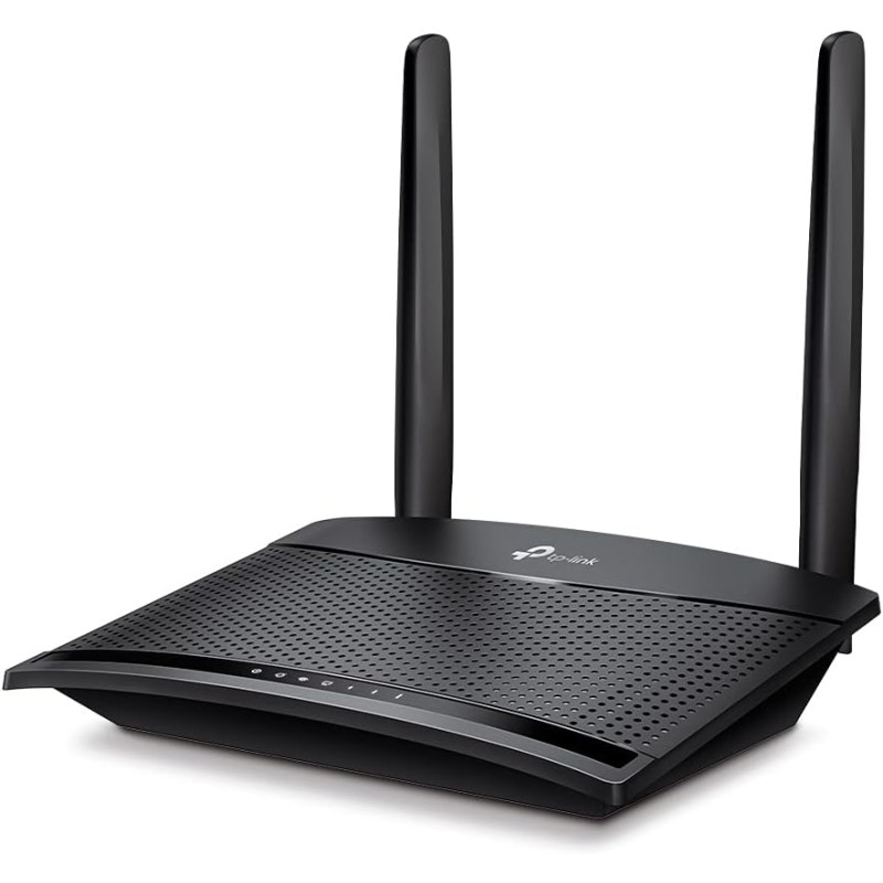 TP-Link TL-MR110 Cat4 Router 4G LTE Wireless N300Mbps, Router WiFi con Sim, Due Antenne LTE Rimovibili, Porta LAN/WAN, Modem 4G Sim, Senza Configurazione, Collega Fino a 32 Dispositivi, Plug&Play