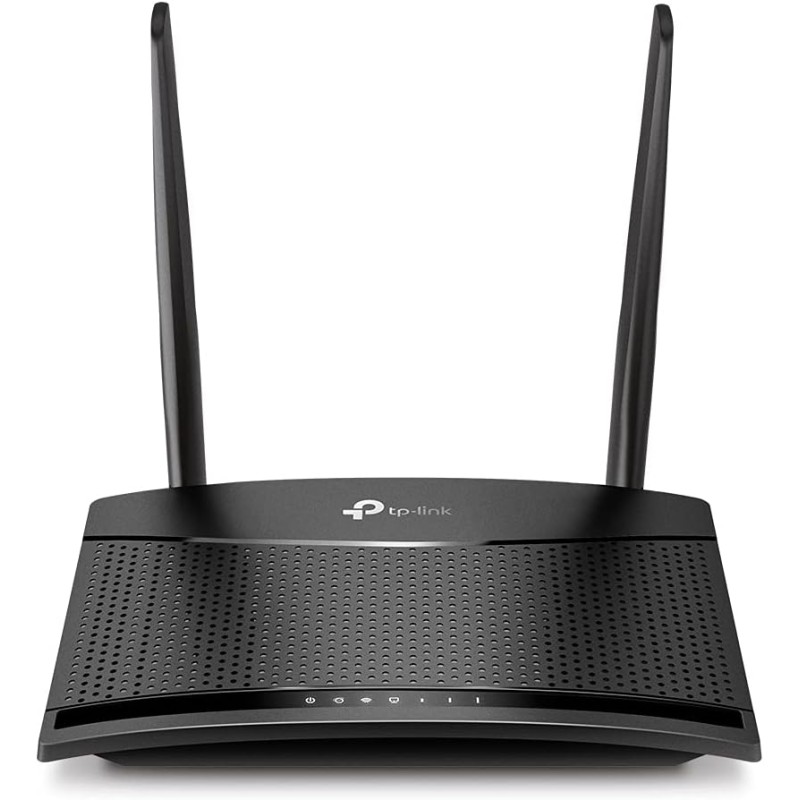 TP-Link TL-MR110 Cat4 Router 4G LTE Wireless N300Mbps, Router WiFi con Sim, Due Antenne LTE Rimovibili, Porta LAN/WAN, Modem 4G Sim, Senza Configurazione, Collega Fino a 32 Dispositivi, Plug&Play