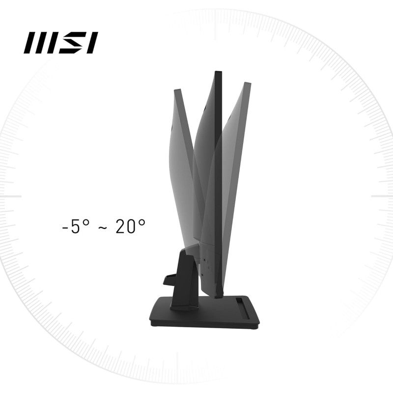 MSI PRO MP252 Monitor 24,5" - FHD IPS (1920 x 1080), 100 Hz, schermo Eye-Friendly, altoparlanti integrati, inclinabile, HDMI 1.4b, D-Sub (VGA) - 25" Nero MSI PRO MP252 Monitor 24,5" - FHD IPS (1920 x 1080), 100 Hz, schermo Eye-Friendly, altoparlanti integrati, inclinabile, HDMI 1.4b, D-Sub (VGA) - 25" Nero