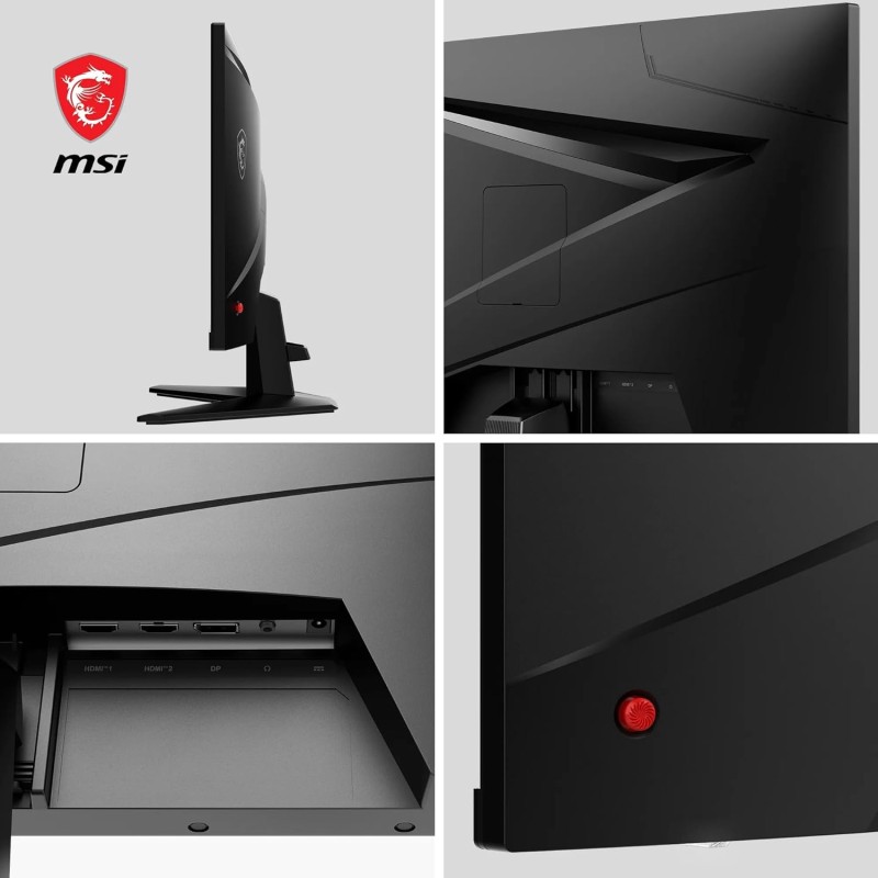 MSI MAG 256F Monitor Gaming 24,5" FHD - Pannello IPS Rapid (1920 x 1080), 180 Hz / 1ms GtG, 127% sRGB, Design senza cornice, HDR Ready - DisplayPort 1.2a, HDMI™ CEC, Nero - 180 Hz