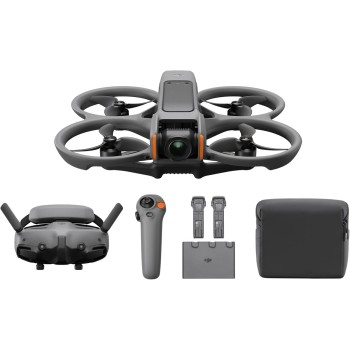 DJI Avata 2 Fly More Combo (3 batterie), Drone FPV con fotocamera 4K, Acrobazie con una sola pressione, Paraeliche integrati, Drone con fotocamera con Goggles 3 e RC Motion 3 DJI Avata 2 Fly More Combo (3 batterie), Drone FPV con fotocamera 4K, Acrobazie con una sola pressione, Paraeliche integrati, Drone con fotocamera con Goggles 3 e RC Motion 3