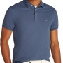 Tommy Hilfiger Uomo Maglietta Polo Maniche Corte 1985 Slim Fit - XXL Blu (Aegean Sea)
