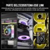CORSAIR iCUE LINK RX120 RGB 120 mm Ventole PWM con Hub di Sistema iCUE LINK - Cuscinetto a Cupola Magnetica - Confezione Tripla - Nero - 3 x 120mm Nero CORSAIR iCUE LINK RX120 RGB 120 mm Ventole PWM con Hub di Sistema iCUE LINK - Cuscinetto a Cupola Magnetica - Confezione Tripla - Nero - 3 x 120mm Nero