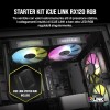 CORSAIR iCUE LINK RX120 RGB 120 mm Ventole PWM con Hub di Sistema iCUE LINK - Cuscinetto a Cupola Magnetica - Confezione Tripla - Nero - 3 x 120mm Nero CORSAIR iCUE LINK RX120 RGB 120 mm Ventole PWM con Hub di Sistema iCUE LINK - Cuscinetto a Cupola Magnetica - Confezione Tripla - Nero - 3 x 120mm Nero