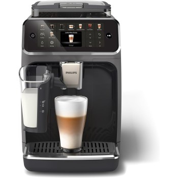 Philips Serie 5500 Macchina per Espresso Completamente Automatica - 20 Caffè Caldi e Con Ghiaccio, Sistema LatteGo Veloced da Pulire, 40% Più Silenziosa con SilentBrew, QuickStart, Grigio (EP5544/50) - 20 bevande Grigio
