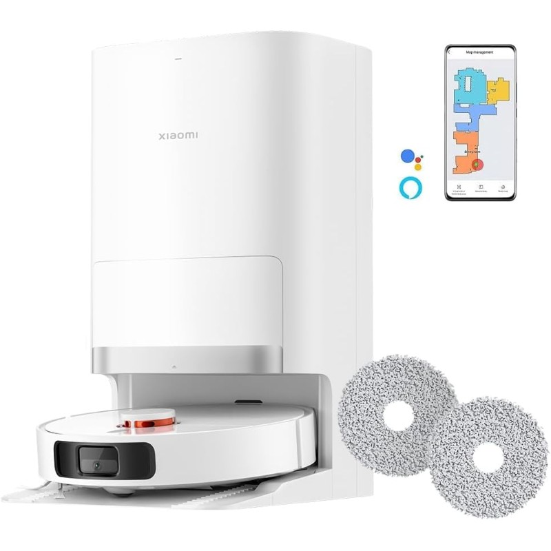 XIAOMI Robot Vacuum X20+ Robot Vacuum Cleaner with Mop Function & All-in-One Station (6000 Pa Suction Power; 140 Min Battery Life; Auto; Self-Cleaning, Emptying, Drying & Water Refill; App/Control) XIAOMI Robot Vacuum X20+ Robot Vacuum Cleaner with Mop Function & All-in-One Station (6000 Pa Suction Power; 140 Min Battery Life; Auto; Self-Cleaning, Emptying, Drying & Water Refill; App/Control)