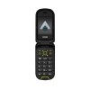 flip phone HAMMER DIG LTE 4G Robusto, 2 schermi, simlock-free, doppia SIM, senza contratto, 1200 mAh, 4G/LTE, impermeabile IP68 - nero