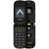 flip phone HAMMER DIG LTE 4G Robusto, 2 schermi, simlock-free, doppia SIM, senza contratto, 1200 mAh, 4G/LTE, impermeabile IP68 - nero
