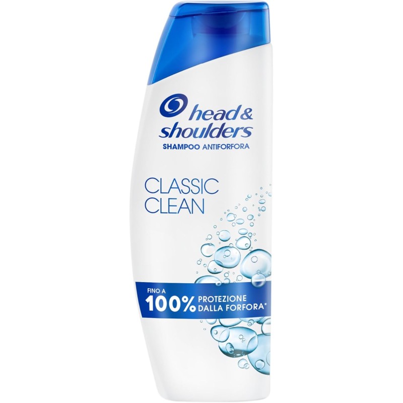 Head & Shoulders Classic Clean Shampoo Antiforfora 250ml per Uso Quotidiano. Fino al 100% Protezione dalla Forfora. Clinicamente Testato. Per Tutti i Tipi di Cute e Capelli. Sensazione di Freschezza - 250 ml (Confezione da 1) White Head & Shoulders Classic Clean Shampoo Antiforfora 250ml per Uso Quotidiano. Fino al 100% Protezione dalla Forfora. Clinicamente Testato. Per Tutti i Tipi di Cute e Capelli. Sensazione di Freschezza - 250 ml (Confezione da 1) White