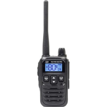 PMR R45 PRO 446 MHz, 0,5 W, 99 canali programmabili, 16 PMR e 38 CTCSS e 104 toni DCS, silenzioso a 5 livelli, VOX, TOT, BCL, Scan, Roger Beep - Distance from 8 km