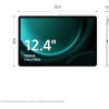 Samsung Galaxy Tab S9 FE+, Charger Included, 12.4" TFT LCD PLS Display, 5G, RAM 8GB, 128GB, 100090mAh, Exynos 1380, Android 13, IP68, Gray, 2023 - 5G grey Samsung Galaxy Tab S9 FE+, Charger Included, 12.4" TFT LCD PLS Display, 5G, RAM 8GB, 128GB, 100090mAh, Exynos 1380, Android 13, IP68, Gray, 2023 - 5G grey