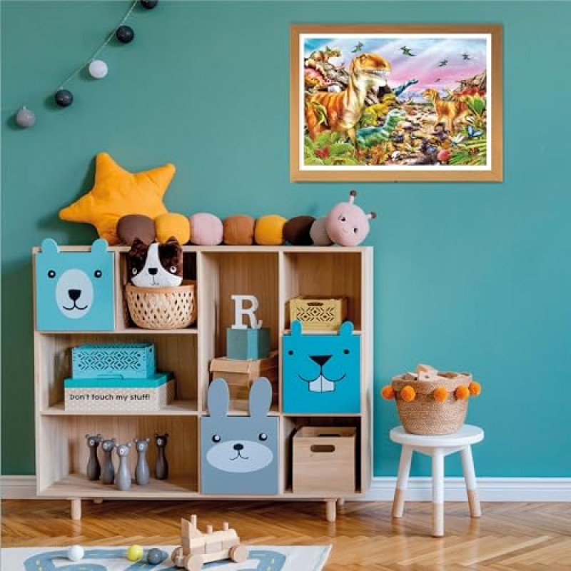 Clementoni - 25768 - Supercolor Puzzle - Land of Dinosaurs - 104 Pezzi - Puzzle Bambini 6 Anni, Puzzle Animali, Dinosauri, Illustrazione, Made In Italy