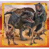 Clementoni - 25314 - Supercolor Puzzle - Jurassic World - 3x48 Pezzi (Include 3 Puzzle Da 48 Pezzi) - Puzzle Bambini 5 Anni, Puzzle Cartoni Animati, Made In Italy