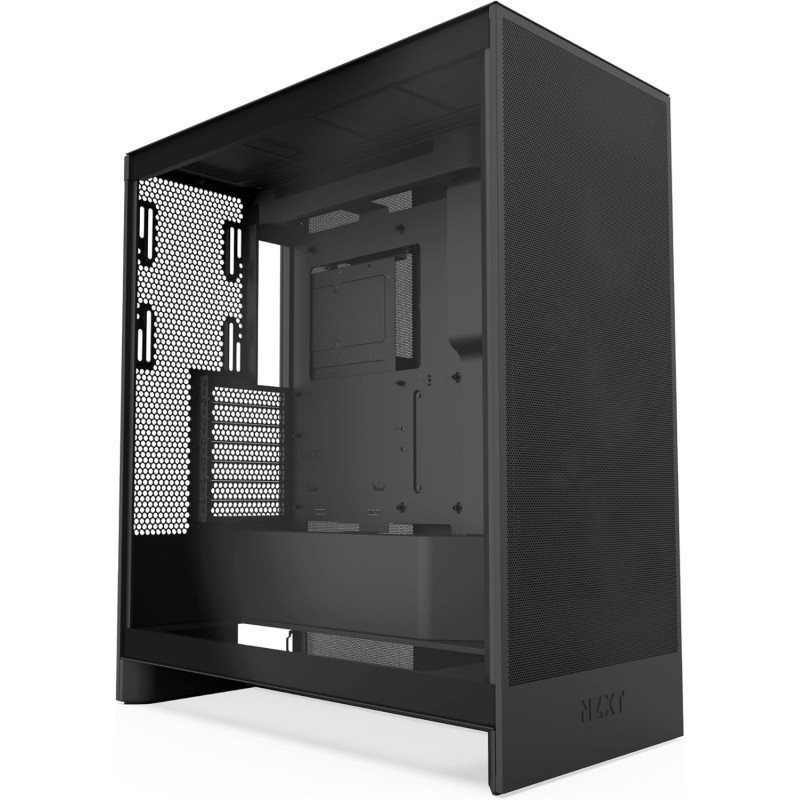 NZXT H7 Flow - Case PC Mid-Tower ATX Airflow - Nero | Mid-tower ATX orientato al flusso d'aria. Ventole inferiori raffreddano la GPU, radiatore frontale 420mm, cavi ordinati. - Nero NZXT H7 Flow - Case PC Mid-Tower ATX Airflow - Nero | Mid-tower ATX orientato al flusso d'aria. Ventole inferiori raffreddano la GPU, radiatore frontale 420mm, cavi ordinati. - Nero