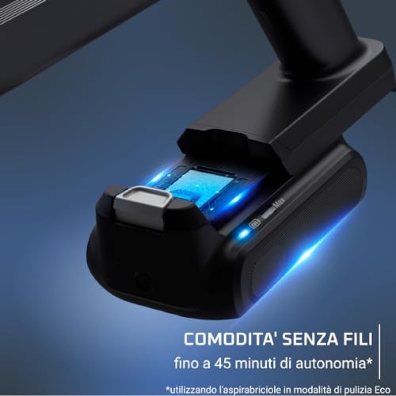 Rowenta X-PERT 7.60 Modello Essential, Aspirapolvere Senza Fili da 140 W, Luci a LED, Pulizia su Tutte le Superfici, Spazzola per Tessuti, Ultraleggero, Batteria a Lunga Durata, Colore Nero, RH6A33 - Nero Rowenta X-PERT 7.60 Modello Essential, Aspirapolvere Senza Fili da 140 W, Luci a LED, Pulizia su Tutte le Superfici, Spazzola per Tessuti, Ultraleggero, Batteria a Lunga Durata, Colore Nero, RH6A33 - Nero