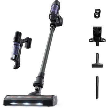 Rowenta X-PERT 7.60 Modello Essential, Aspirapolvere Senza Fili da 140 W, Luci a LED, Pulizia su Tutte le Superfici, Spazzola per Tessuti, Ultraleggero, Batteria a Lunga Durata, Colore Nero, RH6A33 - Nero