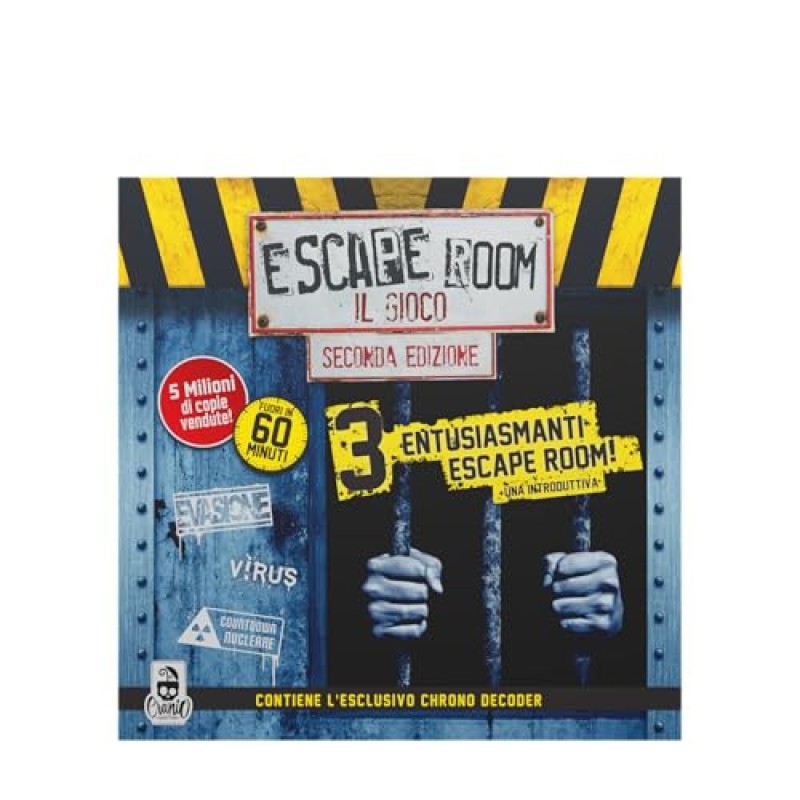 Cranio Creations - Escape Room Il Gioco Nuova Edizione, 3 Appassionanti Nuove Avventure Per L'Escape Room Da Tavolo Più Famosa, Edizione in Lingua Italiana