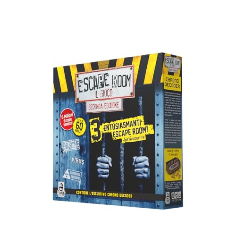 Cranio Creations - Escape Room Il Gioco Nuova Edizione, 3 Appassionanti Nuove Avventure Per L'Escape Room Da Tavolo Più Famosa, Edizione in Lingua Italiana