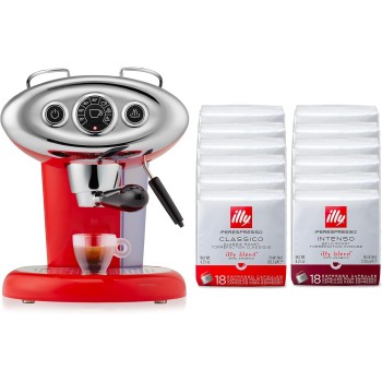 illy Caffè Macchina per Caffè Iperespresso X7.1 di Colore Rosso con 216 Capsule Iperespresso (108 Capsule Iperespesso CLASSICO e 108 Capsule Iperespesso INTENSO) illy Caffè Macchina per Caffè Iperespresso X7.1 di Colore Rosso con 216 Capsule Iperespresso (108 Capsule Iperespesso CLASSICO e 108 Capsule Iperespesso INTENSO)