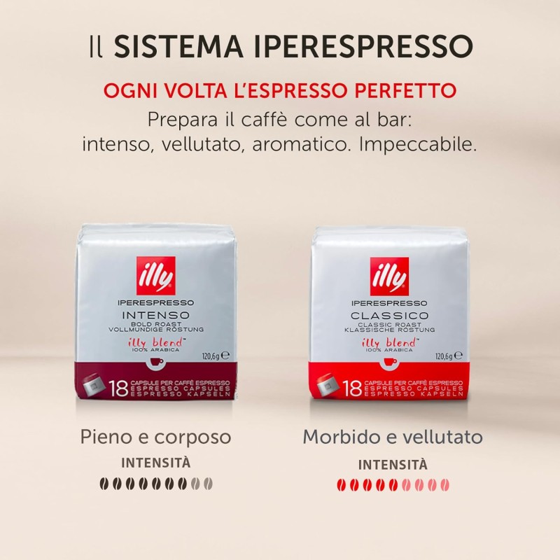 illy Caffè Macchina per Caffè Iperespresso X7.1 di Colore Rosso con 216 Capsule Iperespresso (108 Capsule Iperespesso CLASSICO e 108 Capsule Iperespesso INTENSO) illy Caffè Macchina per Caffè Iperespresso X7.1 di Colore Rosso con 216 Capsule Iperespresso (108 Capsule Iperespesso CLASSICO e 108 Capsule Iperespesso INTENSO)