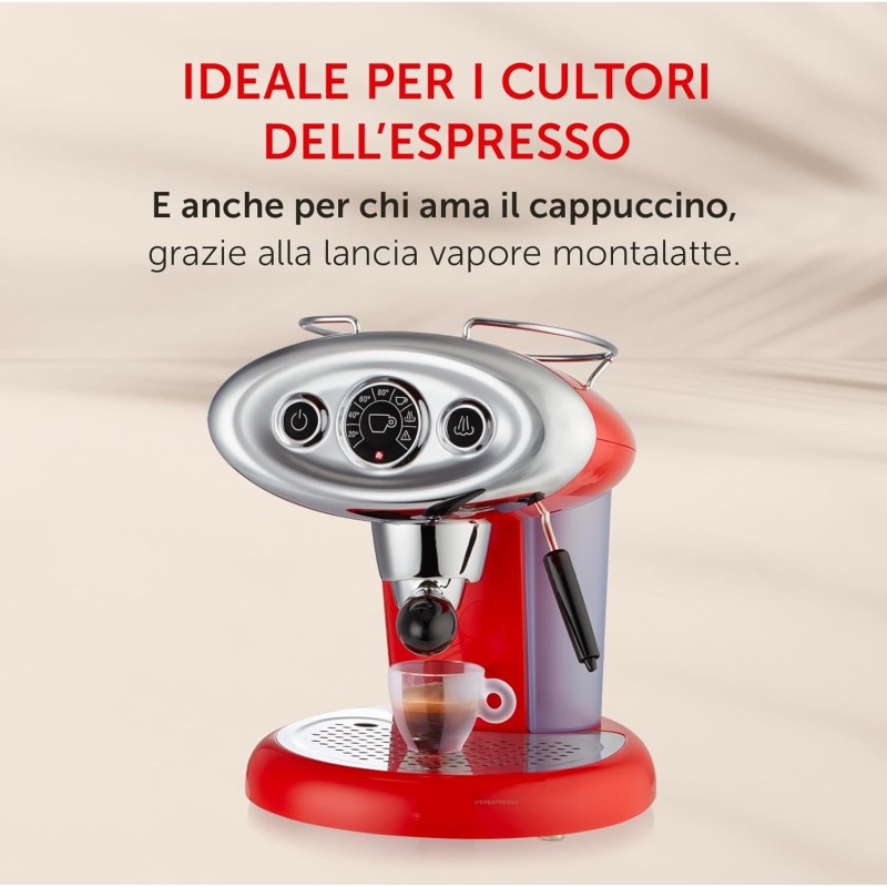 illy Caffè Macchina per Caffè Iperespresso X7.1 di Colore Rosso con 216 Capsule Iperespresso (108 Capsule Iperespesso CLASSICO e 108 Capsule Iperespesso INTENSO) illy Caffè Macchina per Caffè Iperespresso X7.1 di Colore Rosso con 216 Capsule Iperespresso (108 Capsule Iperespesso CLASSICO e 108 Capsule Iperespesso INTENSO)