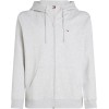 Tommy Jeans Uomo Felpa con Zip Flag Zip Thru con Cappuccio - 3XL Plus Grey (Silver Grey Heather) Tommy Jeans Uomo Felpa con Zip Flag Zip Thru con Cappuccio - 3XL Plus Grey (Silver Grey Heather)