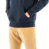 Tommy Jeans Uomo Felpa con Zip Flag Zip Thru con Cappuccio - S Blue (Dark Night Navy)