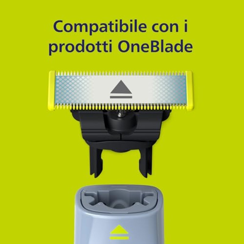 Philips OneBlade First Shave lama, compatibile con tutti i modelli OneBlade e OneBlade Pro, per pelli del viso molto sensibili, 1 pezzo (modello QP215/50)