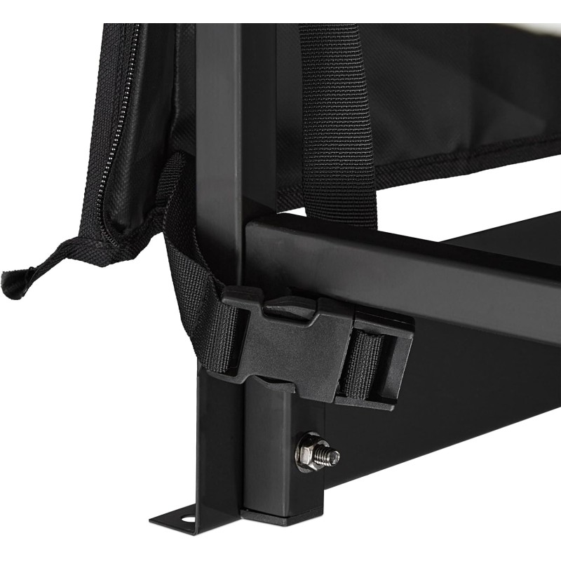 Relaxdays Scaffale Porta Legna da Camino con Telo Protettivo, Portalegna da Ardere, in Ferro, 110 x 110 x 29 cm, Nero - 110 x 110 x 29 cm Relaxdays Scaffale Porta Legna da Camino con Telo Protettivo, Portalegna da Ardere, in Ferro, 110 x 110 x 29 cm, Nero - 110 x 110 x 29 cm