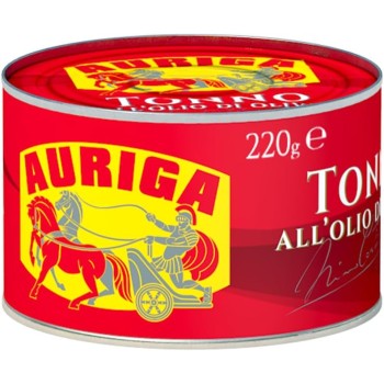 Auriga Tonno in Olio di Oliva 220gr. Senza conservanti. Fonte di Proteine. - 220 g (Confezione da 1)