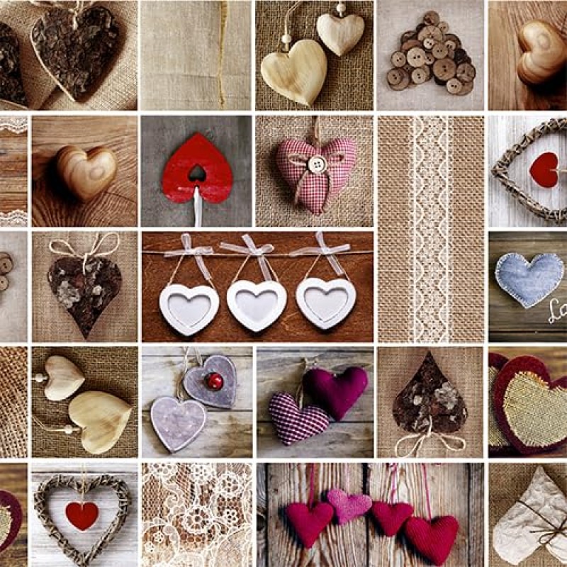 Gemitex Tovaglia Tradition, Felpata, Cerata, Impermeabile e Antimacchia, Decoro 4142 Shabby Chic Rosso, Ideale x Tavoli Rettangolari da 6/8 persone, 140 x 180 cm MADE IN ITALY, Rifinita con tagliacuci - 140X180 4142 Shabby Chic Rosso