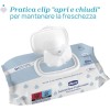 Chicco Salviette multiuso per neonati con placca senza alcool, profumate per pelli sensibili, confezione multipla da 864 salviette, 12 confezioni da 72 panni
