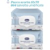 Chicco Salviette multiuso per neonati con placca senza alcool, profumate per pelli sensibili, confezione multipla da 864 salviette, 12 confezioni da 72 panni
