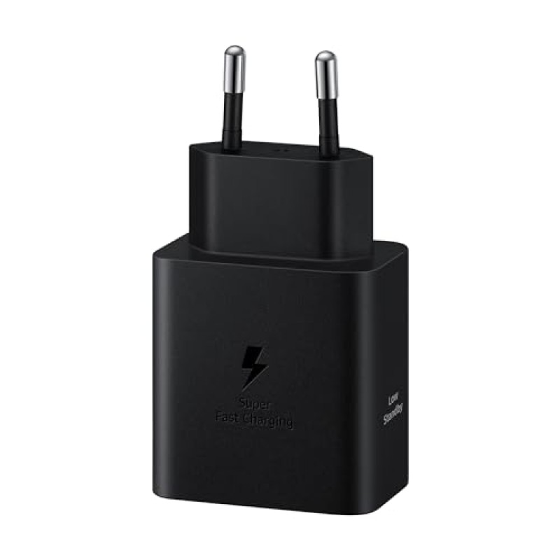 Samsung EP-T4511 Caricabatterie originale 45W Super Fast Charging, Porta USB-C (con Cavo), Nero - Nero