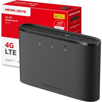 Mercusys TP-Link MT110 Mobile WiFi Router 4G LTE Cat4, WiFi Portatile con Sim, Velocit di Download 150Mbps, Batteria Ricaricabile, Plug&Play - 0 Wi-Fi mobile