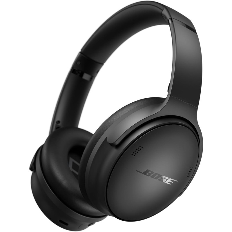 Bose QuietComfort SC Headphones Cuffie con Cancellazione del Rumore Wireless e Bluetooth 5.1 Over-ear con Durata della Batteria Fino a 24 Ore, con Custodia Morbida, Nero