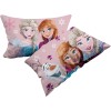 Frozen, Set Lenzuolo Letto Singolo, Completo Letto Singolo Disney, Lenzuolo Sopra, Lenzuolo Con Angoli, Federa, Rosa, Disney, 100% Cotone, Prodotto Ufficiale - Singolo Frozen