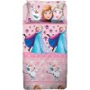 Frozen, Set Lenzuolo Letto Singolo, Completo Letto Singolo Disney, Lenzuolo Sopra, Lenzuolo Con Angoli, Federa, Rosa, Disney, 100% Cotone, Prodotto Ufficiale - Singolo Frozen