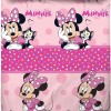 Minnie Mouse, Set Lenzuolo Letto Piazza E Mezza, Completo Letto Piazza E Mezza Disney, Lenzuolo Sopra, Lenzuolo Con Angoli, Federa, Rosa, Disney, 100% Cotone, Prodotto Ufficiale - Una piazza e mezza Minnie