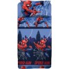 Set Lenzuolo Letto Piazza E Mezza, Completo Letto Piazza E Mezza Disney, Lenzuolo Sopra, Lenzuolo Con Angoli, Federa, Blu, 100% Cotone, Prodotto Ufficiale - Una piazza e mezza Spiderman