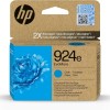 HP 924e EvoMore Ciano, 4K0V7NE, Cartuccia Originale HP ad Alta Capacità da 800 Pagine, Compatibile con le Stampanti HP OfficeJet Pro Serie 8120 e 8130 - Ciano