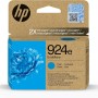 HP 924e EvoMore Ciano, 4K0V7NE, Cartuccia Originale HP ad Alta Capacità da 800 Pagine, Compatibile con le Stampanti HP OfficeJet Pro Serie 8120 e 8130 - Ciano