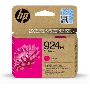 HP 924e EvoMore Magenta, 4K080NE, Cartuccia Originale Alta Capacità da 1000 Pagine, Compatibile con le Stampanti OfficeJet Pro Serie 8120 e 8130 - Magenta