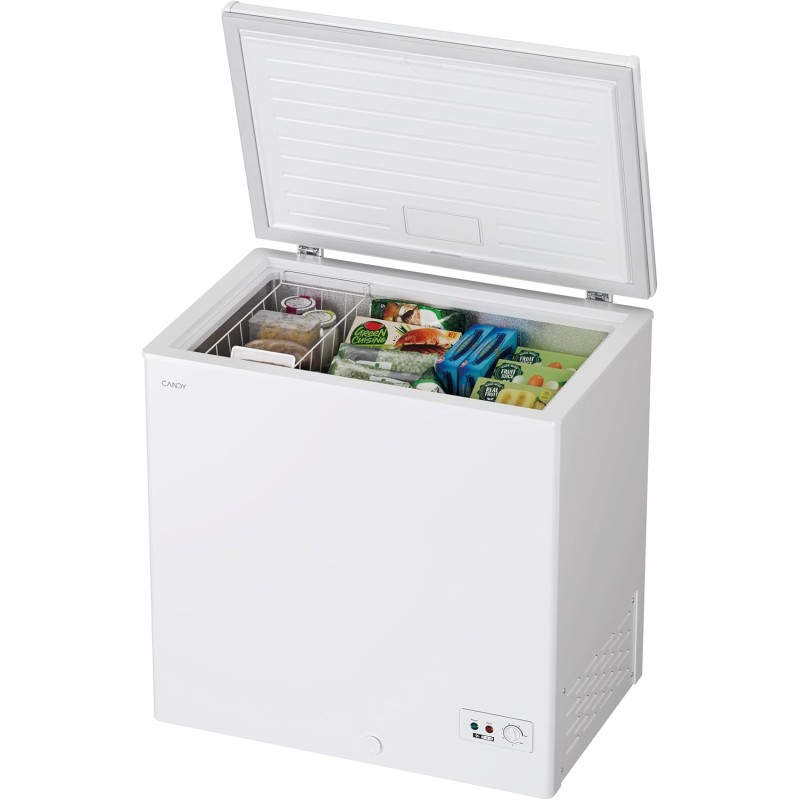 Candy Artico, CCHH 200E, Congelatore a pozzetto, Libera Installazione, 196Litri, 39/C dB, Funzione Artico, Connesso, Bianco, AxLxP 84,5x91,5x55,5 cm [Classe di efficienza energetica E] - 196 Litros | Clase E