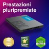 Crucial BX500 SATA SSD 4TB, SSD Interno 2,5", Fino a 540MB/s, Compatibile con Notebook e PC Desktop, 3D NAND, Hard Disk SSD Interno - CT4000BX500SSD101 - 4TB
