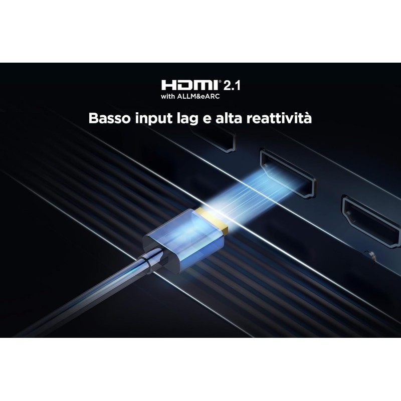 TCL 55T8B, TV QLED 55”, 4K Ultra HD, Google TV (Dolby Vision, Audio ONKYO 2.1 con Dolby Atmos, Controllo vocale hands-free, compatibile con Google assistant & Alexa, AirPlay2) - 55 pollici