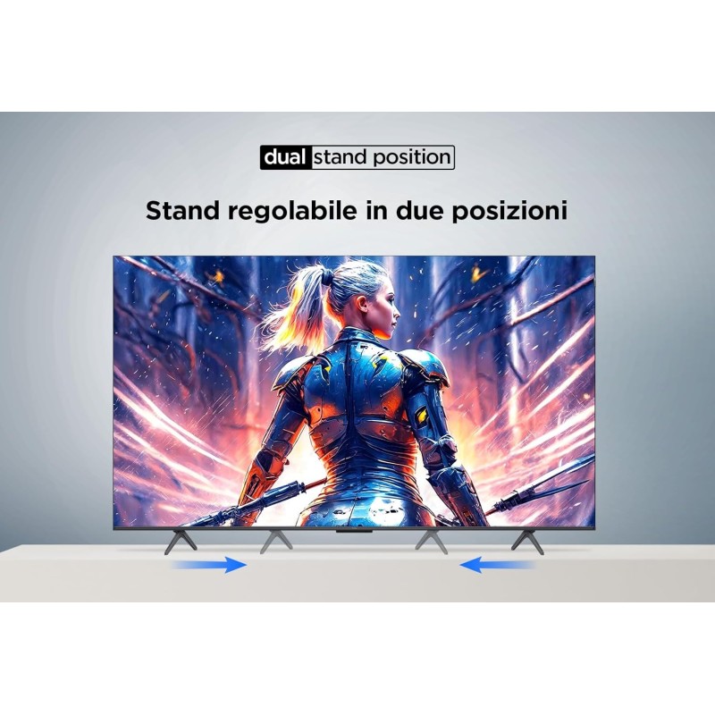 TCL 55T8B, TV QLED 55”, 4K Ultra HD, Google TV (Dolby Vision, Audio ONKYO 2.1 con Dolby Atmos, Controllo vocale hands-free, compatibile con Google assistant & Alexa, AirPlay2) - 55 pollici