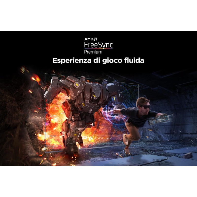 TCL 55T8B, TV QLED 55”, 4K Ultra HD, Google TV (Dolby Vision, Audio ONKYO 2.1 con Dolby Atmos, Controllo vocale hands-free, compatibile con Google assistant & Alexa, AirPlay2) - 55 pollici