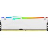 Kingston FURY Beast Bianco RGB XMP 32GB 6000MT/s DDR5 CL30 DIMM Memoria Gaming per Computer Fissi Kit da 2 - KF560C30BWAK2-32 - 32GB Bianco