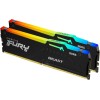 Kingston FURY Beast Nero RGB EXPO 64GB 6400MT/s DDR5 CL32 DIMM Memoria Gaming per Computer Fissi Kit da 2 - KF564C32BBEAK2-64 - 64GB Nero